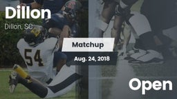 Matchup: Dillon vs. Open 2018