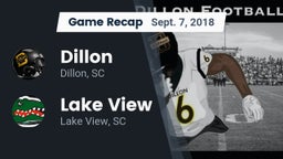 Recap: Dillon  vs. Lake View  2018