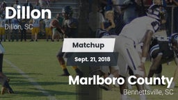 Matchup: Dillon vs. Marlboro County  2018