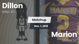 Matchup: Dillon vs. Marion  2018