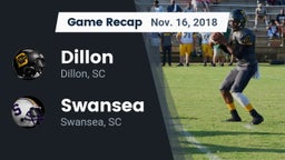 Recap: Dillon  vs. Swansea  2018