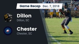 Recap: Dillon  vs. Chester  2018