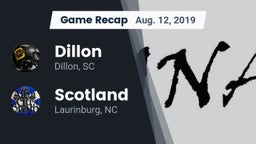 Recap: Dillon  vs. Scotland  2019