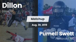 Matchup: Dillon vs. Purnell Swett  2019