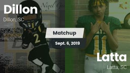 Matchup: Dillon vs. Latta  2019