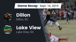 Recap: Dillon  vs. Lake View  2019