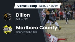 Recap: Dillon  vs. Marlboro County  2019