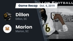 Recap: Dillon  vs. Marion  2019