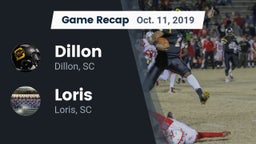 Recap: Dillon  vs. Loris  2019