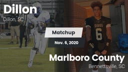 Matchup: Dillon vs. Marlboro County  2020
