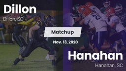 Matchup: Dillon vs. Hanahan  2020
