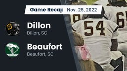 Recap: Dillon  vs. Beaufort  2022