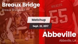 Matchup: Breaux Bridge vs. Abbeville  2017