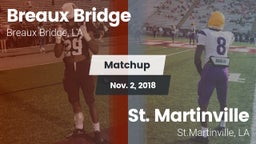 Matchup: Breaux Bridge vs. St. Martinville  2018