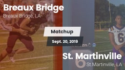 Matchup: Breaux Bridge vs. St. Martinville  2019