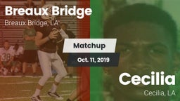 Matchup: Breaux Bridge vs. Cecilia  2019