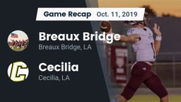 Recap: Breaux Bridge  vs. Cecilia  2019