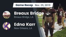 Recap: Breaux Bridge  vs. Edna Karr  2019