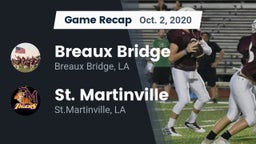 Recap: Breaux Bridge  vs. St. Martinville  2020