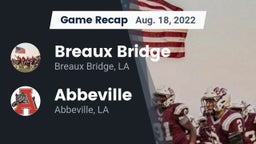 Recap: Breaux Bridge  vs. Abbeville  2022