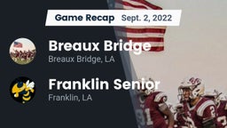 Recap: Breaux Bridge  vs. Franklin Senior  2022