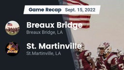 Recap: Breaux Bridge  vs. St. Martinville  2022