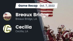 Recap: Breaux Bridge  vs. Cecilia  2022