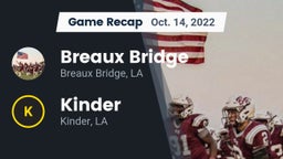 Recap: Breaux Bridge  vs. Kinder  2022