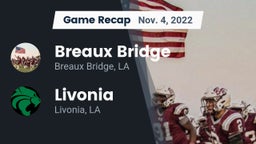 Recap: Breaux Bridge  vs. Livonia  2022