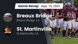 Recap: Breaux Bridge  vs. St. Martinville  2023