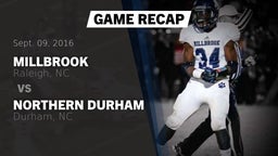 Recap: Millbrook  vs. Northern Durham  2016