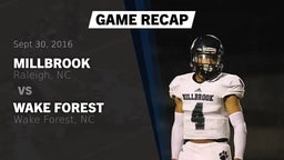 Recap: Millbrook  vs. Wake Forest  2016