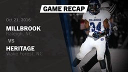 Recap: Millbrook  vs. Heritage  2016