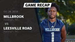 Recap: Millbrook  vs. Leesville Road  2016