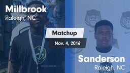 Matchup: Millbrook vs. Sanderson  2016