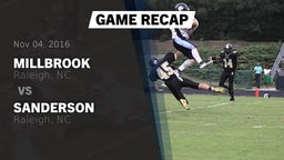 Recap: Millbrook  vs. Sanderson  2016