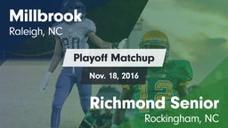 Matchup: Millbrook vs. Richmond Senior  2016