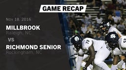 Recap: Millbrook  vs. Richmond Senior  2016