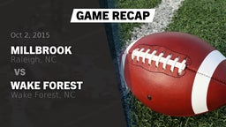 Recap: Millbrook  vs. Wake Forest  2015