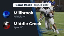 Recap: Millbrook  vs. Middle Creek  2017