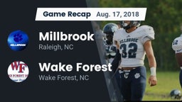 Recap: Millbrook  vs. Wake Forest  2018