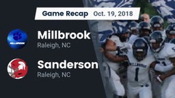 Recap: Millbrook  vs. Sanderson  2018