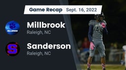 Recap: Millbrook  vs. Sanderson  2022