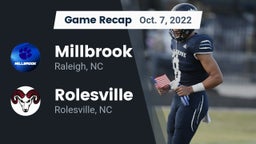 Recap: Millbrook  vs. Rolesville  2022