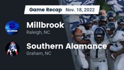 Recap: Millbrook  vs. Southern Alamance  2022