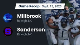 Recap: Millbrook  vs. Sanderson  2023