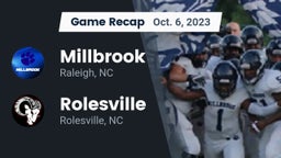 Recap: Millbrook  vs. Rolesville  2023