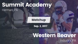 Matchup: Summit Academy vs. Western Beaver  2017