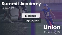 Matchup: Summit Academy vs. Union  2017