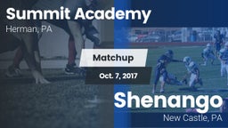 Matchup: Summit Academy vs. Shenango  2017